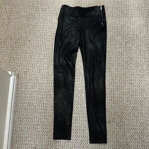 Zara high waisted faux suede leggings